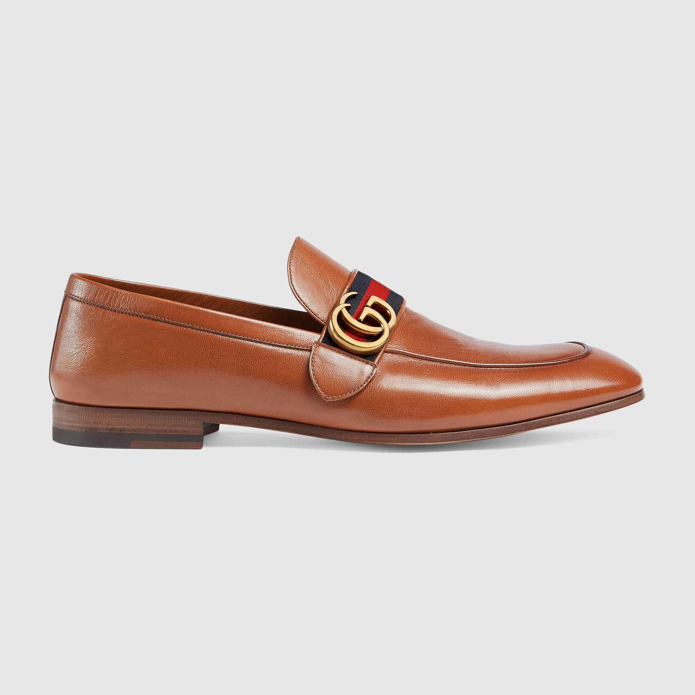 Gucci loafer with gg web sale